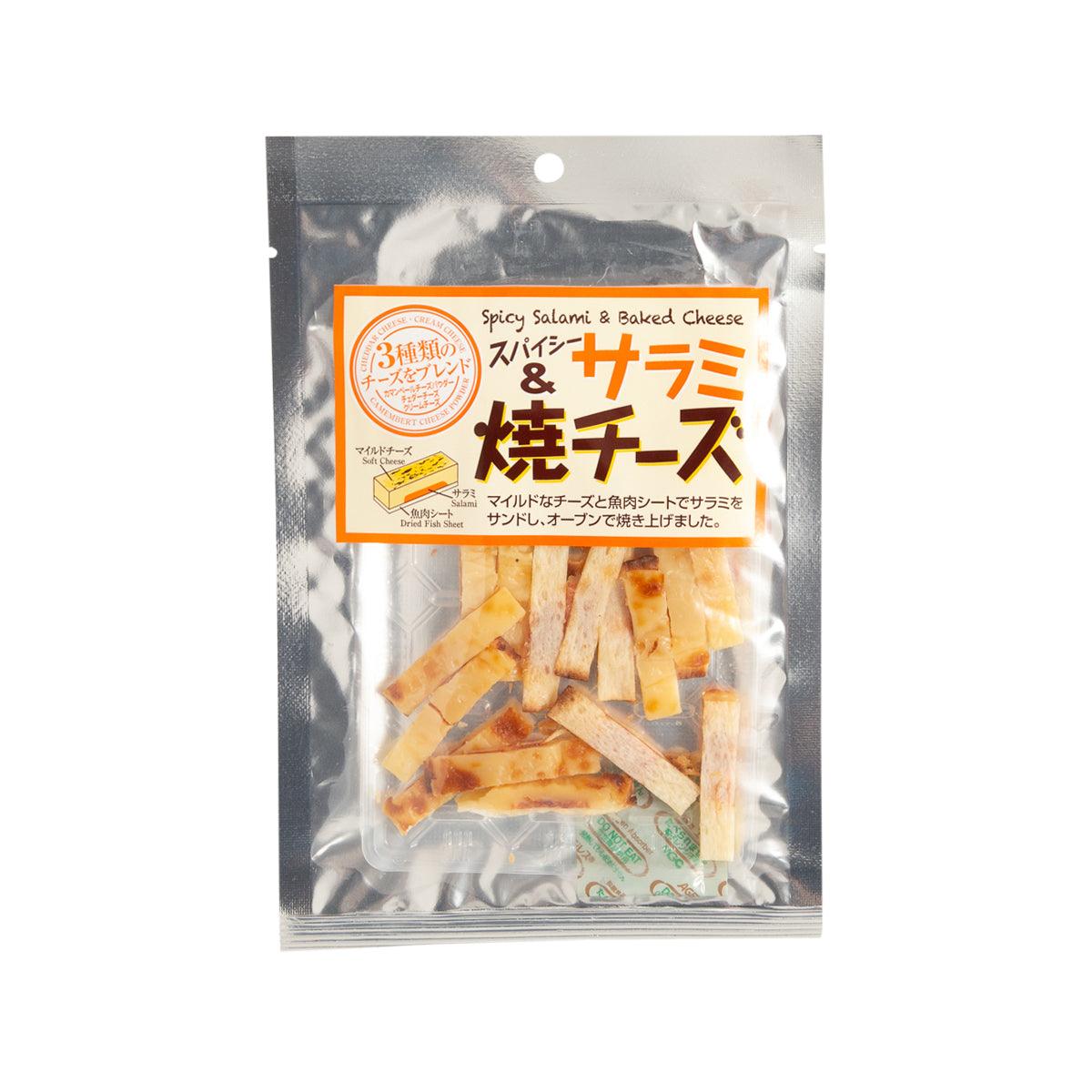 長谷食品 三種芝士辣肉腸及魚乾夾心零食  (48g)