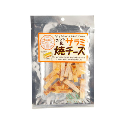 長谷食品 三種芝士辣肉腸及魚乾夾心零食  (48g)
