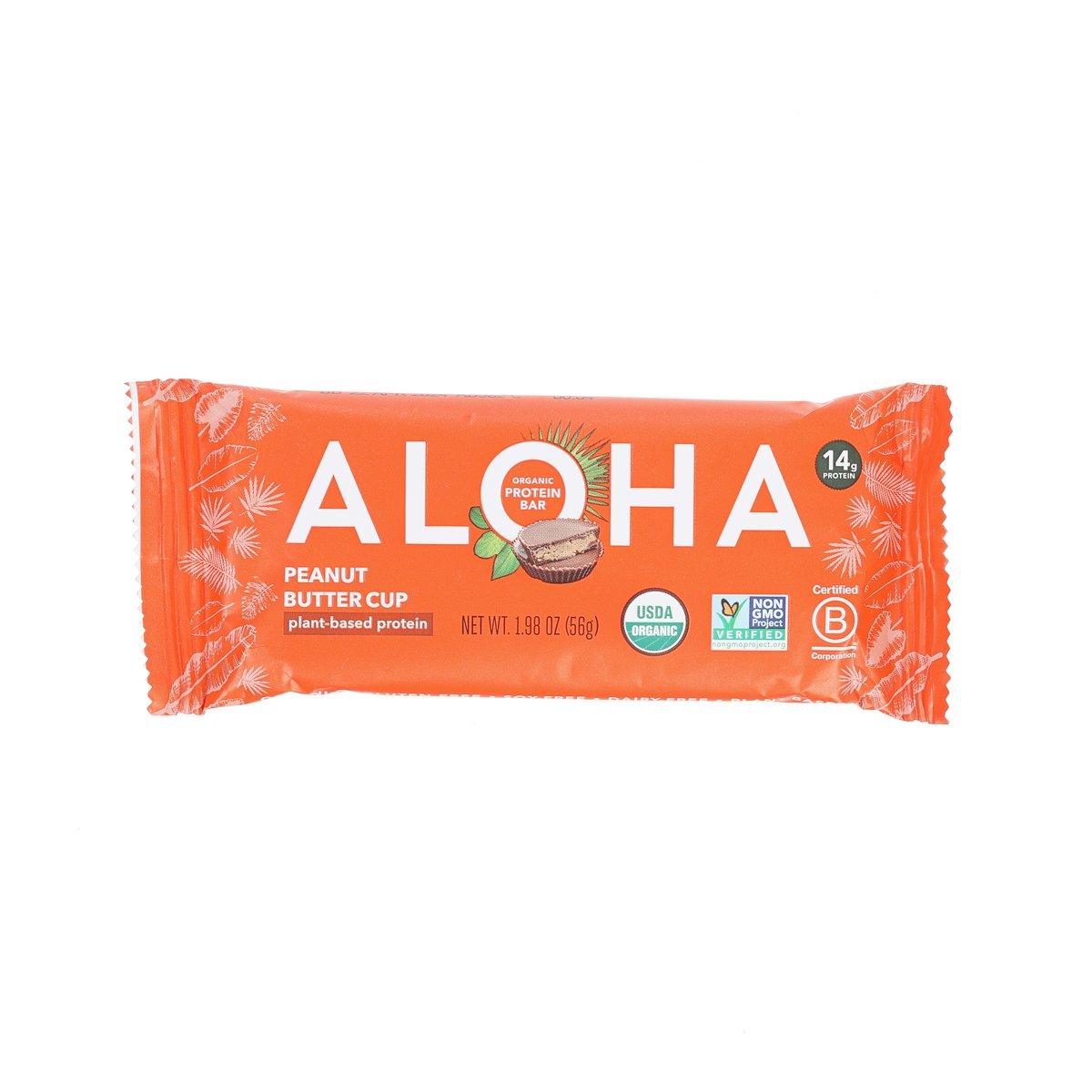 ALOHA 有機花生醬朱古力素食蛋白質棒  (56g)