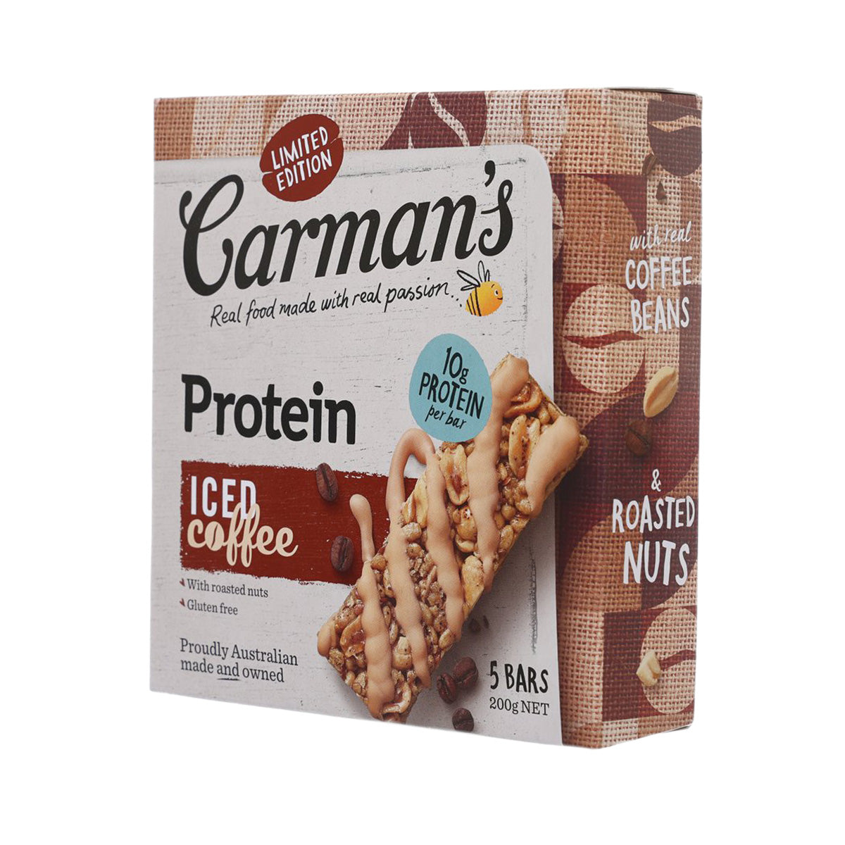 CARMAN'S 冰咖啡味蛋白質棒  (200g)